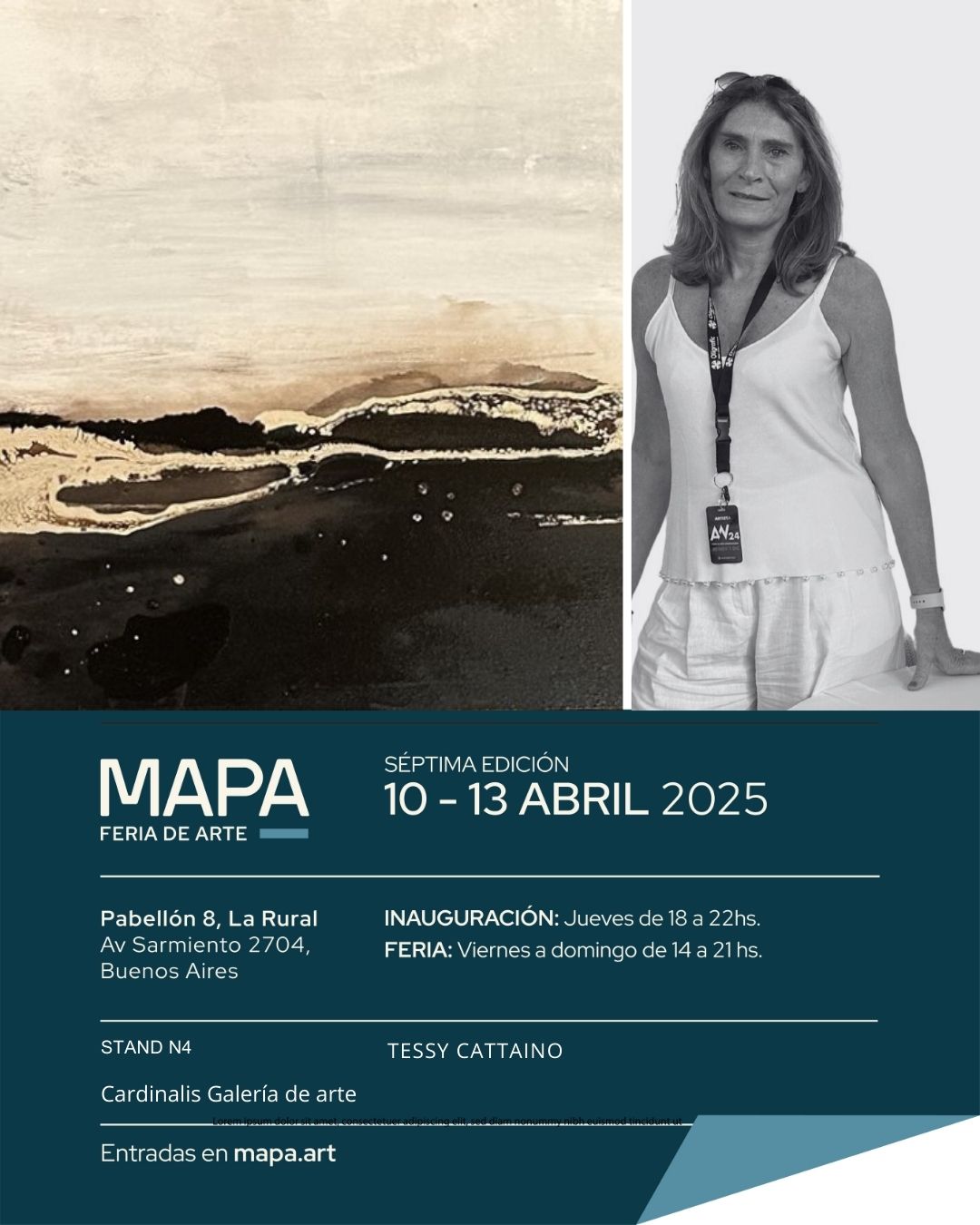 Tessy en Mapa Feria de Arte 2025