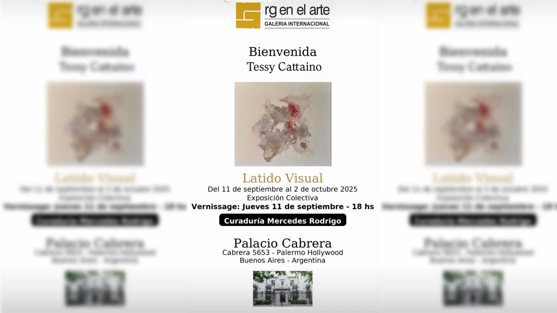 “Latido Visual”: Tessy Cattaino participará en la exposición en Palacio Cabrera